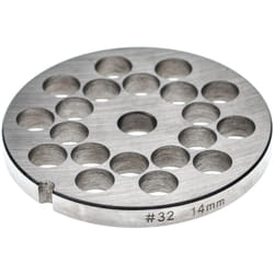 Grille taille 32 compatible avec kbs hachoir à viande - Diamètre des trous 14mm, trou central 13,4mm, acier inoxydable - Vhbw