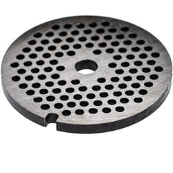 Grille taille 32 compatible avec Porkert hachoir à viande - Diamètre des trous 5mm, trou central 13,4mm, acier - Vhbw