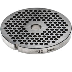 vhbw Grille taille 32 compatible avec Fama hachoir à viande - Diamètre des trous 5mm, trou central 13,4mm, acier inoxydable
