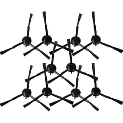 vhbw 10x Brosse latérale compatible avec Dreame X30 Ultra, S20 Ultra robot aspirateur - Lot de brosses, noir