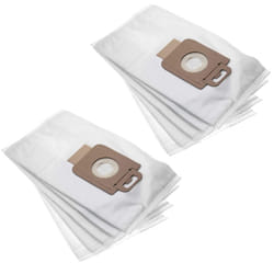 Vhbw - 10x Sacs compatible avec Nilfisk P12, P10, Life, eco, King Hygienic, Cleaner aspirateur - microfibre non tissée, 30cm x 17cm blanc