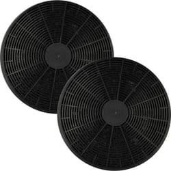vhbw 2x Filtres à charbon actif compatible avec Schneider SL S 10-60 ABTZ, SL P 1-90 A IXEZ, SL P1-60 A IXEZ hotte aspirante - 17,5 cm