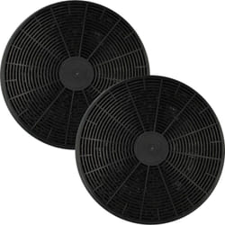 vhbw 2x Filtres à charbon actif compatible avec Schneider SY-6008B-P2-S-520, SL T 2-60A++ IXTZ hotte aspirante - 17,5 cm