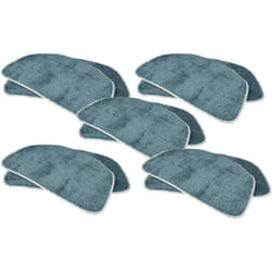 Vhbw - 10x Housses de rechange remplacement pour Leifheit 11941 pour nettoyeur à vapeur, balai vapeur - microfibre, gris ardoise