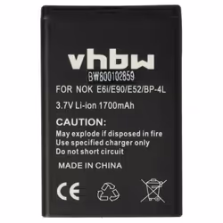 vhbw Batterie remplacement pour ZTE U288G pour téléphone portable (1700mAh 37V Li-ion)