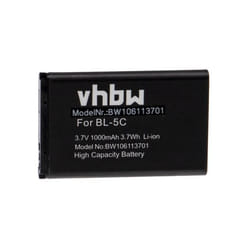vhbw Batterie compatible avec Doro 6041 6040 2404 6060 5860 6060 ECO 5861 6061 1370 1372 téléphone portable (1000mAh