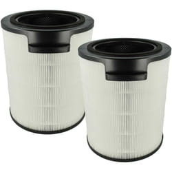 vhbw 2x Filtre à charbon actif remplacement pour Philips FYM86030 pour purificateur d'air - Filtre à air HEPA 13 noir / blanc