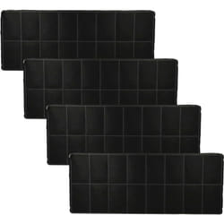 4x Filtres à charbon actif compatible avec Siemens LI23032, LI23031, LI23031/01, LI23030TI/01, LI23031GB hotte aspirante - 42 x 16,8 x 3,1 cm - Vhbw