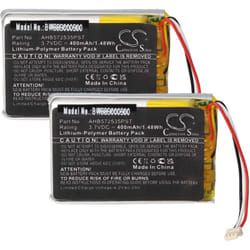 2x Batterie remplacement pour Jabra AHB572535PST pour casque audio, écouteurs sans fil (400mAh, 3,7V, Li-polymère) - Vhbw