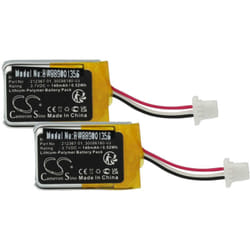 2x Batterie compatible avec Plantronics Savi CS540 (à partir de 05/2021) casque audio, écouteurs sans fil (140mAh, 3,7V, Li-polymère) - Vhbw