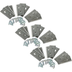 Vhbw - 27x Lames compatible avec Kress Mission KR173E, KR172E, KR236E, KR174E, KR233E tondeuse - Lames de rechange, argenté, acier