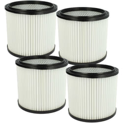 Vhbw - 4x filtre plissé compatible avec Aqua Vac 8203 p, 8204 b, 8103 b, 8202 b, 8204, 8224 b, 760, 8203 b, 850 aspirateur - noir / blanc