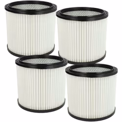 vhbw - the clever way Set de Cartouche Filtre pour votre aspirateur industriel, pour aspiration à sec ou humide - Finition su ...