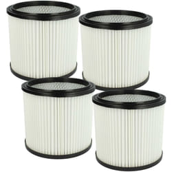 4x filtre plissé compatible avec Aqua Vac Synchro 30 a, 30, 40 a / ac, 30/A, 40 ac, 40/A, 22 aspirateur - noir / blanc - Vhbw