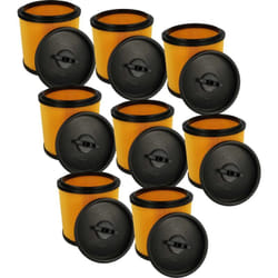 8x filtre plissé compatible avec Parkside (Lidl) pnts 1400 C1, 1400 B1, 1400 A1, 1400 E2, 1400 D1 aspirateur - jaune / noir - Vhbw