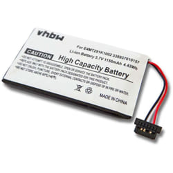 Vhbw - Batterie compatible avec Mitac Mio C320, C520, C323, C700, C520t, C800, C720, C810 gps, appareil de navigation (1150mAh, 3,7V, Li-polymère)