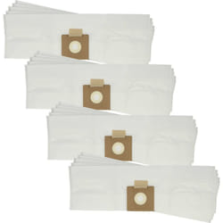 20x Sacs compatible avec DiBo Leo aspirateur - microfibre non tissée, 59cm x 17,5cm blanc - Vhbw