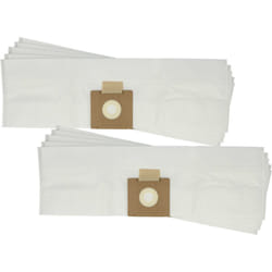 Vhbw - 10x Sacs remplacement pour Ecolab 10009747 pour aspirateur - microfibre non tissée, 59cm x 17,5cm blanc