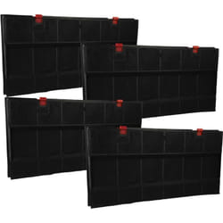 Vhbw - 4x Filtres à charbon actif compatible avec aeg DE6260-ML9, df 6160-ml, DF6160-ML, DE6250-ML, DE6260-ML hotte aspirante - 43 x 21,7 x 3,3 cm
