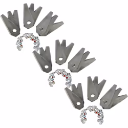 vhbw - the clever way Lames de couteaux de rechange ultra tranchantes pour tondeuse à gazon ou tondeuse-robot - Compatibles a ...