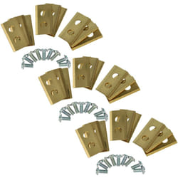 27x Lames compatible avec Kress Mission KR173E, KR172E, KR174E, KR233E tondeuse - Lames de rechange, or, acier (revêtement en titane) - Vhbw