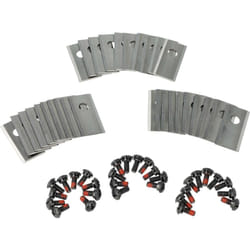 30x Lames compatible avec Scheppach Practixx PX-RRM-600Wi tondeuse - Lames de rechange, argenté, acier inoxydable - Vhbw