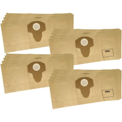 20x Sacs compatible avec Parkside pwd 12 A1, pnts 1300 F5, pwd 20 B2, pwd 12 B1 aspirateur - papier, 58,5cm x 25,4cm marron - Vhbw