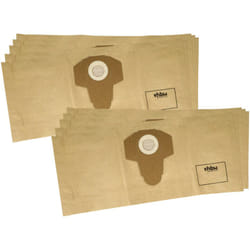 Vhbw - 10x Sacs compatible avec Parkside pnts 1300 D3, pnts 1300 C3, pnts 1300 E4 aspirateur - papier, 58,5cm x 25,4cm marron