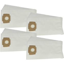 20x Sacs compatible avec Taski s 6, s 4, Vento 8 s, Vento 8, Hurricane aspirateur - 45,5cm x 24cm blanc - Vhbw