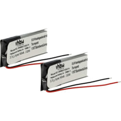 Vhbw - 2x Batterie remplacement pour Jabra AHB371030PA, 73366-01, 70868-1 pour casque audio, écouteurs sans fil (140mAh, 3,7V, Li-polymère)