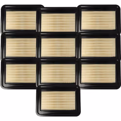 vhbw - the clever way Lot de 10x filtre à plis plats pour votre aspirateur multi-usages ou industriel - Finition sur mesure p ...