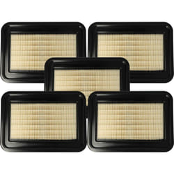 Vhbw - 5x filtre plissé plat compatible avec Mirka 1242 m afc, 1230 m afc aspirateur - Élément filtrant