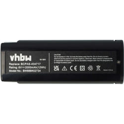 vhbw Batterie remplacement pour Paslode B20543A, B20720, BCPAS-404717, B20543P, B20544E pour outil électrique, cloueur pneumatique (2000 mAh, NiMH, 6