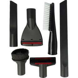 Vhbw - Lot de buses avec 6 pièces compatible avec Kärcher T12/1 ecoeffiency, t 12/1 Jubilee, t 12/1, t 12/1 Adv aspirateur - 32 mm noir