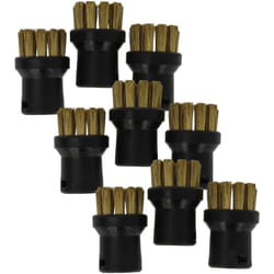 9x brosse arrondie compatible avec Kärcher sc 1125 Plus, sc 1200, sc 1202, sc 1133, sc 1125, sc 1122 plus nettoyeur vapeur - Brosse à vapeur - Vhbw