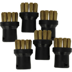 Vhbw - 6x brosse arrondie compatible avec Kärcher sc 5, sc 5.850 c, sc 5 EasyFix, sc 5.800 cb, sc 5.800 c nettoyeur vapeur - Brosse à vapeur