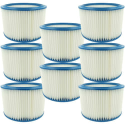8x Cartouche filtrante remplacement pour Makita P-70225 pour aspirateur - Filtre pour particules fines - Vhbw