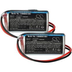 Vhbw - 2x Pile compatible avec Verisure Camera Detector, Nattsikringspanel, Night Control système d'alarme (1350mAh, 3V, Li-MnO2)