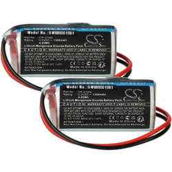 2x Pile remplacement pour Verisure CR-2/3AZ pour système d'alarme (1350mAh, 3V, Li-MnO2) - Vhbw