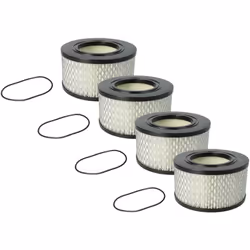vhbw - the clever way Set de 4x filtre HEPA pour votre aspirateur, robot aspirateur ou nettoyeur vapeur - Gardez la puissance ...