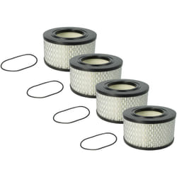 Vhbw - 4x filtre compatible avec Nilfisk vhs 40 L40 lc fm ic, 40 L30 pc, 42 L30 mc pc, 42 L30 hc pc aspirateur - filtre hepa noir / blanc