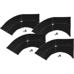 Vhbw - 4x Filtres à charbon actif compatible avec Whirlpool akr 658 av, akr 658 wh, akr 684/1X, akr 684/NB hotte aspirante - 28 x 13,3/9,5 x 2,6 cm