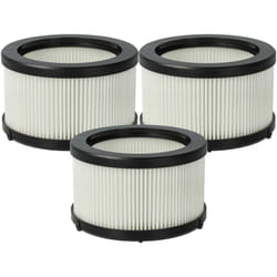 vhbw 3x filtre compatible avec Rowenta X-Force Flex 9.60 RH2078WO, RH2079WO, RH20C0WO, RH20C2WO aspirateur - filtre moteur HEPA noir / blanc