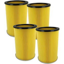 Vhbw - 4x filtre plissé compatible avec Thomas 18-450 za ( ... - 2010), 18-451 za ( ... - 2010) aspirateur - jaune / noir