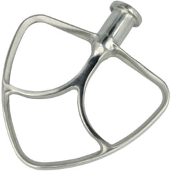 Batteur plat compatible avec KitchenAid KSM90, KSM88PSQ, KSM85PS, KSM75 robot de cuisine - Accessoire mélangeur argenté - Vhbw
