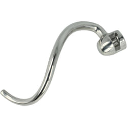 vhbw Crochet pétrisseur compatible avec KitchenAid KSM90, KSM88PSQ, KSM85PS, KSM95, KSM96 robot culinaire - Pale, 18 x 6 cm, acier inoxydable argenté