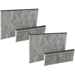 Vhbw - 4x filtres compatible avec Siemens LC87KHM60/02, LC87KHM60/01, LC87KIM60 hotte aspirante - 4x filtre à charbon actif blanc / gris
