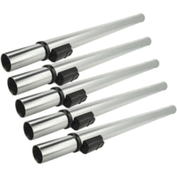 5x Tube d'aspirateur remplacement pour Nilfisk 107403804 pour aspirateur - raccord 32 mm, 60 - 94 cm, noir / argenté, aluminium / plastique - Vhbw