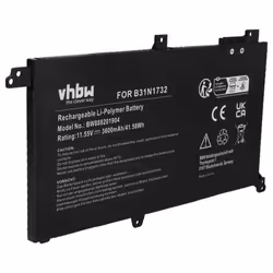 vhbw Batterie compatible avec Asus VivoBook X571LH X571LI X571GT ordinateur portable (3600mAh 1155V Li-ion)