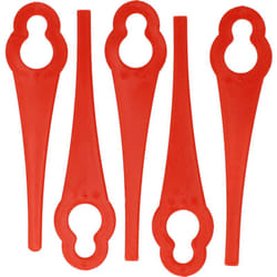 Vhbw - 5x Lames remplacement pour Recharge Tools 3633020, 3-GTB-20, 6-GTB-20, 12-GTB-20 pour taille gazon - Lames de rechange, rouge, nylon /